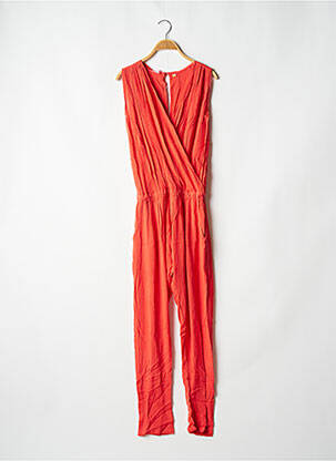 Combi-pantalon tissage crêpe sans manche orange BAKKER MADE WITH LOVE femme