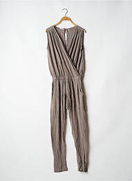 Combi-pantalon tissage crêpe sans manche gris BAKKER MADE WITH LOVE femme
