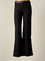 Pantalon flare taille normale taille normale noir CHEMINS BLANCS femme