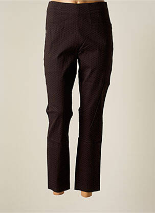 Pantalon 7/8 taille normale taille normale marron CHEMINS BLANCS femme