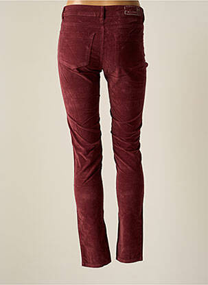Pantalon slim taille normale taille normale rouge CHEMINS BLANCS femme