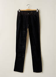Pantalon slim taille normale taille normale noir CHEMINS BLANCS femme