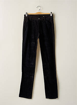 Pantalon slim taille normale taille normale noir CHEMINS BLANCS femme