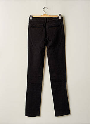 Pantalon slim taille normale taille normale noir CHEMINS BLANCS femme