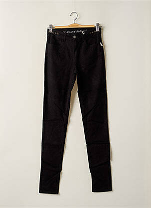Pantalon slim taille normale taille normale noir CHEMINS BLANCS femme