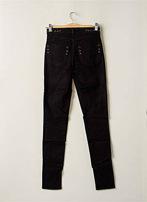 Pantalon slim taille normale taille normale noir CHEMINS BLANCS femme