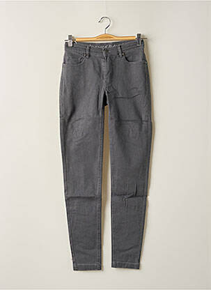 Jeans coupe slim slim taille normale gris CHEMINS BLANCS femme