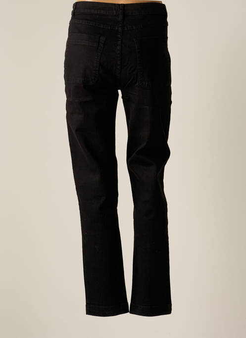 Jeans coupe slim noir CHEMINS BLANCS pour femme