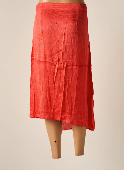 Jupe mi-longue rouge BAKKER MADE WITH LOVE pour femme