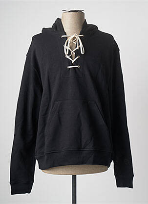 Sweat-shirt à capuche tissage jersey manches longues noir SWEET PANTS homme