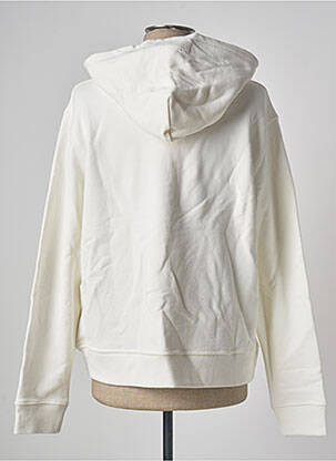 Sweat-shirt à capuche tissage jersey manches longues beige SWEET PANTS homme