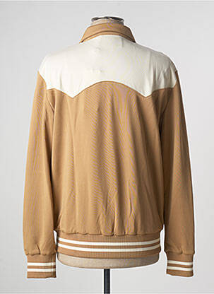 Blouson finition bords-côtes beige SWEET PANTS homme