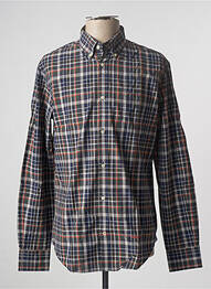 Chemise manches longues poches poitrine bleu HENRY COTTON'S homme