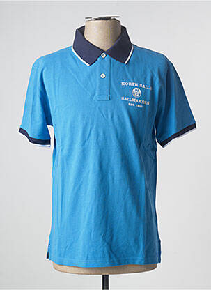 Polo stretch manches courtes bleu NORTH SAILS homme