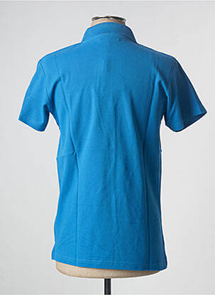Polo broderie motifs brodés manches courtes bleu TED LAPIDUS homme