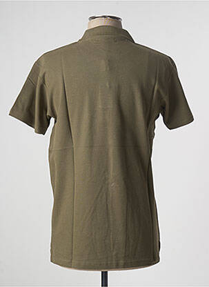Polo stretch manches courtes vert TED LAPIDUS homme