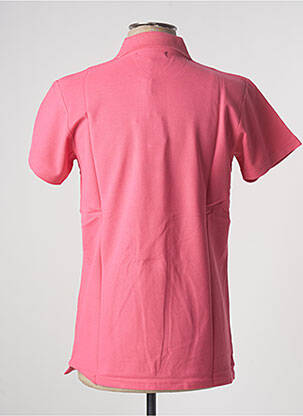 Polo broderie motifs brodés manches courtes rose TED LAPIDUS homme