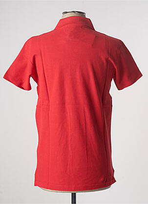 Polo broderie motifs brodés manches courtes rouge TED LAPIDUS homme