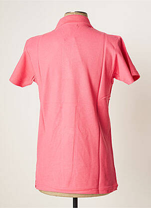 Polo broderie motifs brodés manches courtes rose TED LAPIDUS homme