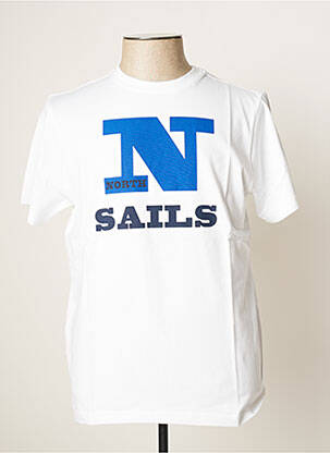 T-shirt stretch manches courtes blanc NORTH SAILS homme