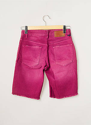 Bermuda coupe droite taille basse violet SERGE BLANCO homme