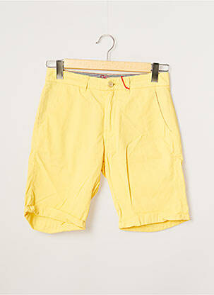 Bermuda tissage popeline taille normale jaune SHO homme