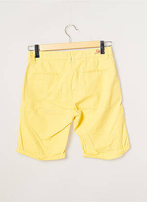 Bermuda tissage popeline taille normale jaune SHO homme