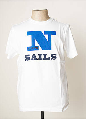 T-shirt blanc NORTH SAILS pour homme