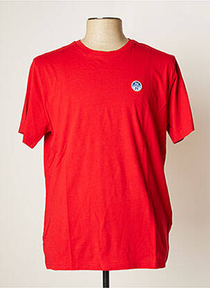 T-shirt rouge NORTH SAILS pour homme