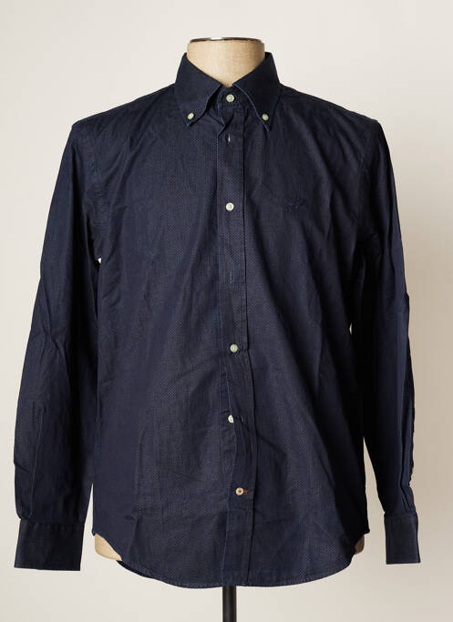 Chemise manches longues bleu HENRY COTTON'S pour homme