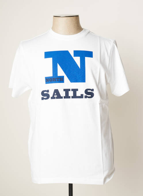 T-shirt blanc NORTH SAILS pour homme