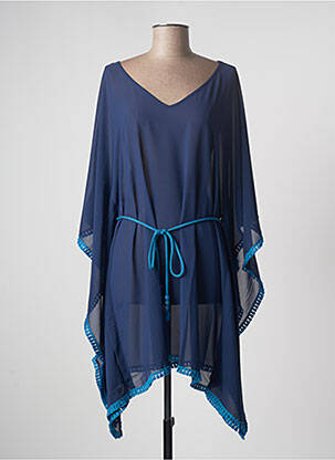 Robe de plage manches 3/4 bleu SIMONE PERELE femme