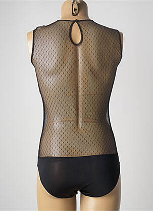 Body lingerie effet matière satinée noir VALEGE femme