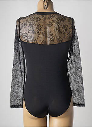 Body lingerie effet matière satinée noir VALEGE femme