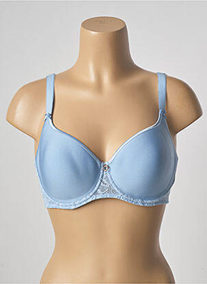 Soutien-gorge effet matière satinée haut soutien-gorge moulé bleu AUBADE femme
