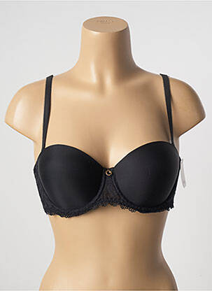 Soutien-gorge effet matière satinée haut soutien-gorge balconnet noir AUBADE femme
