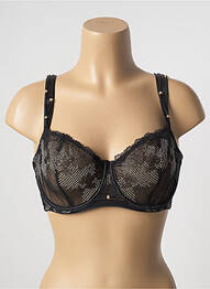 Soutien-gorge effet matière satinée haut soutien-gorge emboitant noir AUBADE femme