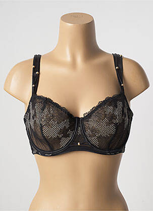 Soutien-gorge effet matière satinée haut soutien-gorge emboitant noir AUBADE femme