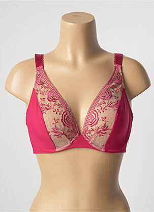 Soutien-gorge effet matière satinée haut soutien-gorge emboitant rouge AUBADE femme