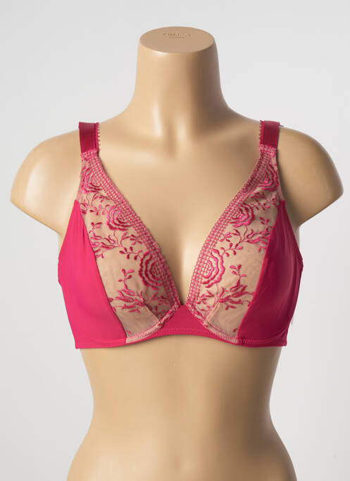 Soutien-gorge effet matière satinée haut soutien-gorge emboitant rose AUBADE femme