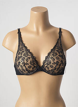 Soutien-gorge effet matière satinée haut soutien-gorge emboitant noir AUBADE femme