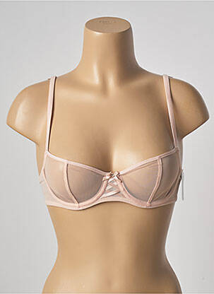 Soutien-gorge effet matière satinée haut soutien-gorge balconnet rose AUBADE femme
