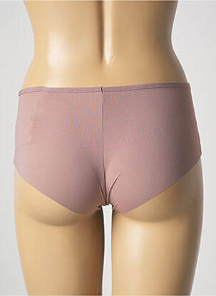 Shorty effet matière satinée beige LOU femme