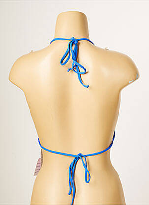 Haut de maillot de bain stretch haut triangles bleu ANTIGEL femme