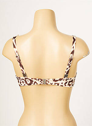 Haut de maillot de bain stretch haut soutien-gorge emboitant beige ANTIGEL femme