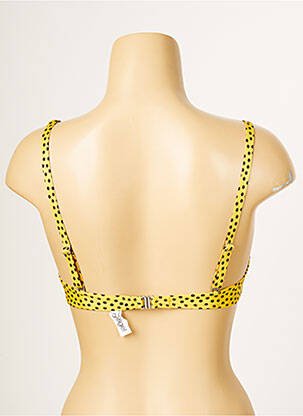 Haut de maillot de bain stretch haut soutien-gorge emboitant jaune ANTIGEL femme