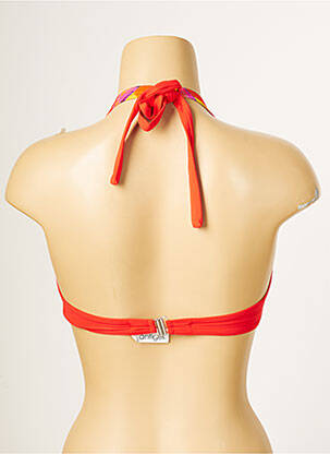 Haut de maillot de bain stretch haut soutien-gorge emboitant rouge ANTIGEL femme