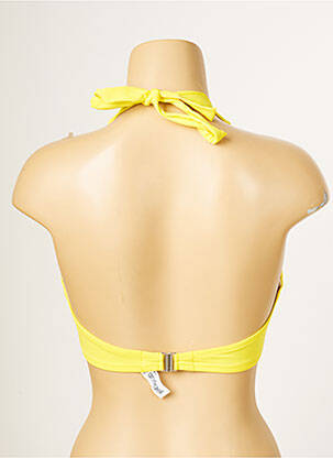 Haut de maillot de bain stretch haut soutien-gorge emboitant jaune ANTIGEL femme