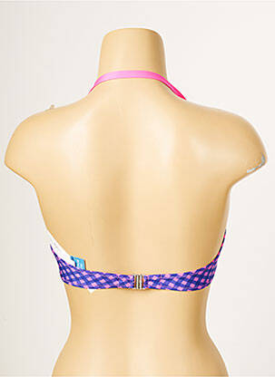 Haut de maillot de bain stretch haut soutien-gorge balconnet violet ANTIGEL femme