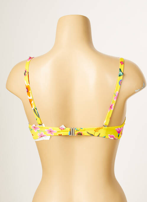 Haut de maillot de bain jaune ANTIGEL pour femme